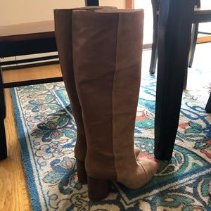 Nine West Women's Cheyin Leather Knee High Boot